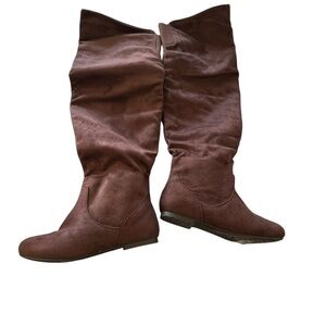 Over the Knee Brown Boots